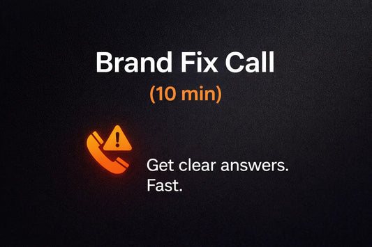 Live Call: Brand Fix Call (10min)